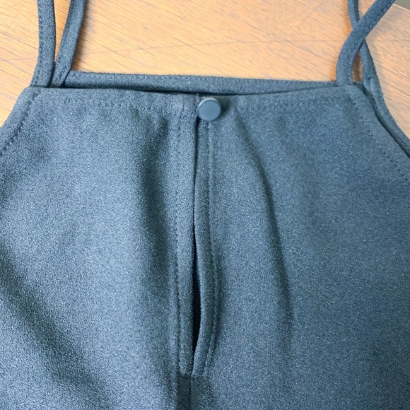 Vintage Free Press Black High-neck Dressy Crop Top - Picture 5 of 7